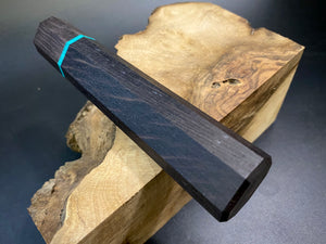 W-Handle Blank para cuchillo de cocina, estilo japonés, madera exótica. Arte 2.027.3