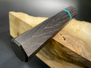 Wa-Griff Blank für Küchenmesser, japanischer Stil, exotisches Holz. Art. 2.027.3