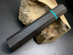 W-Handle Blank para cuchillo de cocina, estilo japonés, madera exótica. Arte 2.027.3