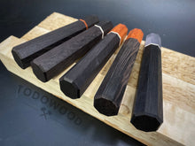 Load image into Gallery viewer, Wa-Handle Blank for kitchen knife, Japanese Style, Exotic Wood. Crafting.