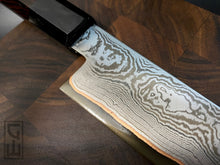 Load image into Gallery viewer, YANAGIBA, 280 mm, Stainless Damaskus Steel, Kitchen Knife, Hand Forge.