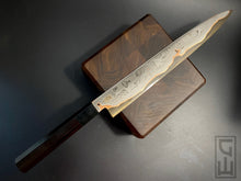 Charger l&#39;image dans la galerie, YANAGIBA, 280 mm, Stainless Damaskus Steel, Kitchen Knife, Hand Forge.