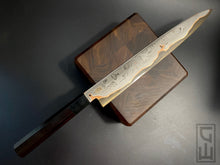 Load image into Gallery viewer, YANAGIBA, 280 mm, Stainless Damaskus Steel, Kitchen Knife, Hand Forge.