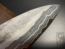 Cargar imagen en el visor de la galería, GYOTO Forged Kitchen Knife, 205 mm, Stainless Damaskus Steel +52100 Centre