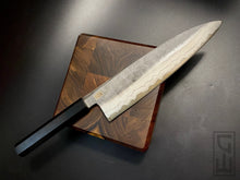 Laden Sie das Bild in den Galerie-Viewer, GYOTO Forged Kitchen Knife, 205 mm, Stainless Damaskus Steel +52100 Centre