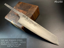 Load image into Gallery viewer, Forged Blade Laminated Steel “San Mai” Blank for Kitchen Knife Making. #9.262