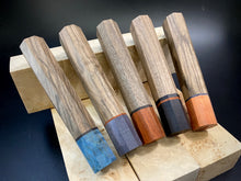 Cargar imagen en el visor de la galería, Wa-Handle Blank for kitchen knife, Japanese Style, Walnut Wood. Crafting.