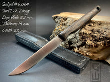 Charger l&#39;image dans la galerie, SCALPEL SKELETON, Knife is universal. Steel D2, HRC 61, Fixed Blade. Limited Edition. #6.064