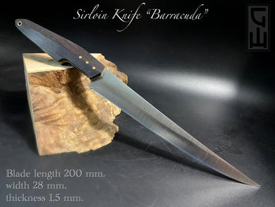 Küchenmesser Sirloin „Barracuda“ 200 mm. Stahl D2, limitierte Auflage. Lager in Frankreich.