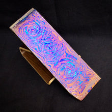 Load image into Gallery viewer, TITANIUM DAMASCUS Billet, 3 Alloys, 6.7 mm. Hand Forge Crafting. US Stock. #16.039