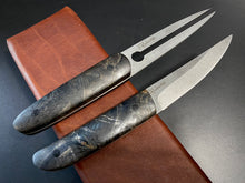 Laden Sie das Bild in den Galerie-Viewer, KWAIKEN, Japanese Style. Set Steak &amp; BBQ Knife and Fork, Steel D2. #6.071