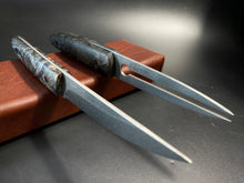 Laden Sie das Bild in den Galerie-Viewer, KWAIKEN, Japanese Style. Set Steak &amp; BBQ Knife and Fork, Steel D2. #6.071