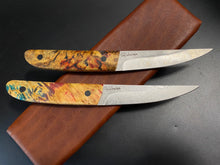 Laden Sie das Bild in den Galerie-Viewer, KWAIKEN, Japanese Style. Set 2 pieces Steak Knives, Steel D2. #6.072