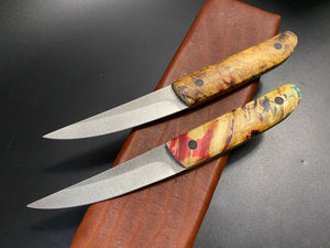 KWAIKEN, Japanese Style. Set 2 pieces Steak Knives, Steel D2. #6.072