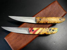 Laden Sie das Bild in den Galerie-Viewer, KWAIKEN, Japanese Style. Set 2 pieces Steak Knives, Steel D2. #6.072