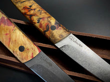 Load image into Gallery viewer, KWAIKEN, Japanese Style. Set 2 pieces Steak Knives, Steel D2. #6.072