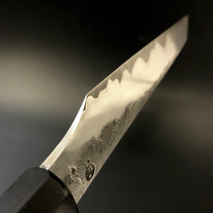 HANKOTSU 125 mm, meilleur couteau de cuisine de style japonais, acier forgé San Mai, travail d'auteur.