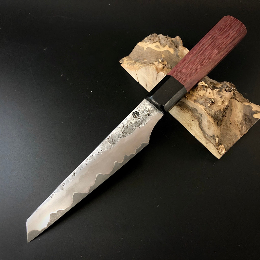 HANKOTSU 125 mm, meilleur couteau de cuisine de style japonais, acier forgé San Mai, travail d'auteur.