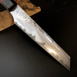 HANKOTSU 125 mm, meilleur couteau de cuisine de style japonais, acier forgé San Mai, travail d'auteur.