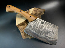 Load image into Gallery viewer, HATCHET Hand Forged, Kitchen Chopping Axe, Meat Cleaver &quot;MESOZOIC&quot;
