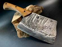 Load image into Gallery viewer, HATCHET Hand Forged, Kitchen Chopping Axe, Meat Cleaver &quot;MESOZOIC&quot;