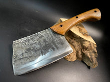 Load image into Gallery viewer, HATCHET Hand Forged, Kitchen Chopping Axe, Meat Cleaver &quot;MESOZOIC&quot;