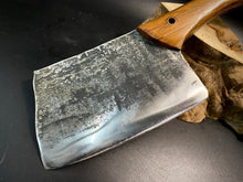 Load image into Gallery viewer, HATCHET Hand Forged, Kitchen Chopping Axe, Meat Cleaver &quot;MESOZOIC&quot;