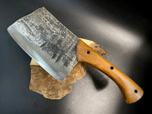 Load image into Gallery viewer, HATCHET Hand Forged, Kitchen Chopping Axe, Meat Cleaver &quot;MESOZOIC&quot;