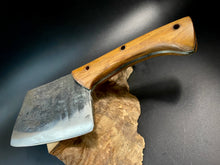 Load image into Gallery viewer, HATCHET Hand Forged, Kitchen Chopping Axe, Meat Cleaver &quot;MESOZOIC&quot;