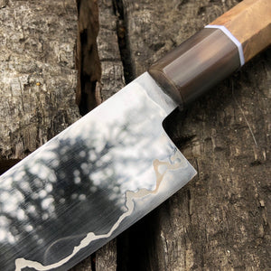 KIRITSUKE 150 mm, Stainless Steel M390, Kitchen Knife Japanese Style, Author's work.
