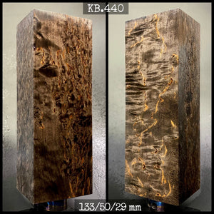 KARELIAN, MASUR BIRCH, Brown Color! Stabilized Wood Blank. From France Stock.