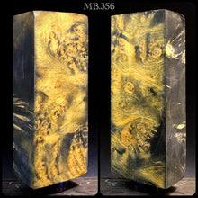 Charger l&#39;image dans la galerie, MAPLE BURL Stabilized Wood, BLACK &amp; YELLOW COLOR, Blanks for Woodworking. France Stock.