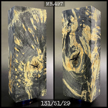 Load image into Gallery viewer, MAPLE BURL Stabilized Wood, BLACK COLOR, Blanks for Woodworking. France Stock.