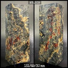 Load image into Gallery viewer, MAPLE BURL Stabilized Wood, BLACK COLOR, Blanks for Woodworking. France Stock.