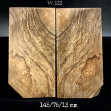 Load image into Gallery viewer, WALNUT BURL Wood Very Rare, Set 2 Blanks Mirrors for woodworking, crafting. France Stock.