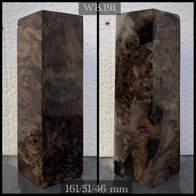 WALNUT BURL Stabilized Wood, Top Category, Blank for Woodworking. FR Stock. #WB.191