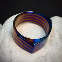 Cargar imagen en el visor de la galería, Ring Unisex, Multilayer Titanium, 22 mm., Handmade, Single copy. Art 1.034