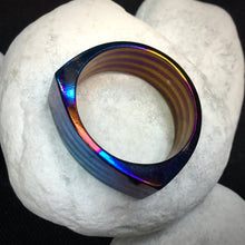 Cargar imagen en el visor de la galería, Ring Unisex, Multilayer Titanium, 22 mm., Handmade, Single copy. Art 1.034