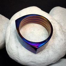 Cargar imagen en el visor de la galería, Ring Unisex, Multilayer Titanium, 22 mm., Handmade, Single copy. Art 1.034