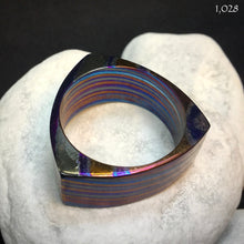 Cargar imagen en el visor de la galería, Ring Unisex, Multilayer Titanium, 22 mm., Handmade, Single copy. Art 1.034