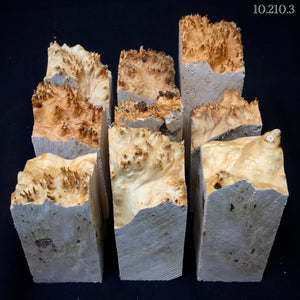 MAPLE BURL, Wood Hybrid Blocks for Stabilized and Epoxy Resin. DIY. France Stock. 4