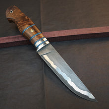 Charger l&#39;image dans la galerie, Knife Hunting, San Mai Steel, Fixed Blade, Straight Back Knife Blade. Art 14.H.344