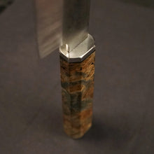 Load image into Gallery viewer, SANTOKU Japanese Style Kitchen Knife, Stainless Steel, Author&#39;s work, Single copy.