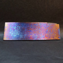 Load image into Gallery viewer, TITANIUM Multi-Layer Billet, 3 Alloys, Pattern &quot;FIREBALL&quot;, Hand Forge for Jewelers, Knife Making. U.S. stock. Art 16.054