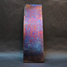 Load image into Gallery viewer, TITANIUM Multi-Layer Billet, 3 Alloys, Pattern &quot;FIREBALL&quot;, Hand Forge for Jewelers, Knife Making. U.S. stock. Art 16.054