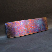 Load image into Gallery viewer, TITANIUM Multi-Layer Billet, 3 Alloys, Pattern &quot;FIREBALL&quot;, Hand Forge for Jewelers, Knife Making. U.S. stock. Art 16.054