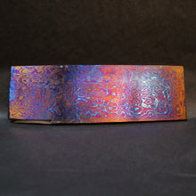 Load image into Gallery viewer, TITANIUM Multi-Layer Billet, 3 Alloys, Pattern &quot;FIREBALL&quot;, Hand Forge for Jewelers, Knife Making. U.S. stock. Art 16.054