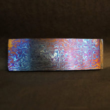Load image into Gallery viewer, TITANIUM Multi-Layer Billet, 3 Alloys, Pattern &quot;FIREBALL&quot;, Hand Forge for Jewelers, Knife Making. U.S. stock. Art 16.055