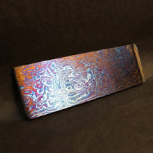 Load image into Gallery viewer, TITANIUM Multi-Layer Billet, 3 Alloys, Pattern &quot;FIREBALL&quot;, Hand Forge for Jewelers, Knife Making. U.S. stock. Art 16.055