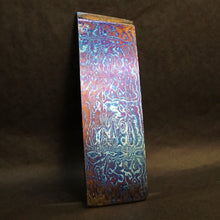 Load image into Gallery viewer, TITANIUM Multi-Layer Billet, 3 Alloys, Pattern &quot;FIREBALL&quot;, Hand Forge for Jewelers, Knife Making. U.S. stock. Art 16.055